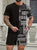 Grover - 2-teilig Herren Ethnomuster Print