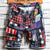 Harlan - Bedruckte Denim-Shorts