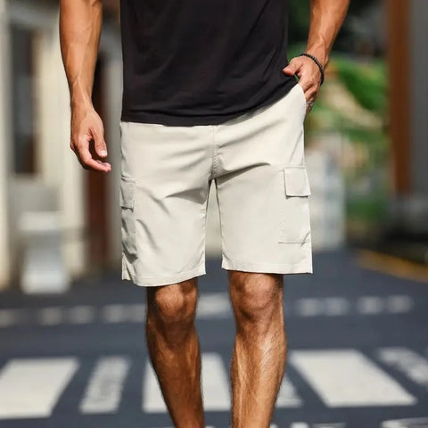 Vito - Einfarbige Cargo-Shorts für Männer