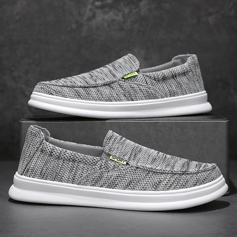 Nicholas - Solide Herren Casual Canvas Slipper