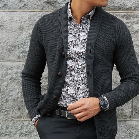 Lionel - Bequemer Cardigan-Pullover mit Knöpfen