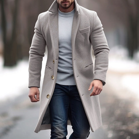 Kenneth - Eleganter langer Wintermantel