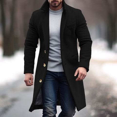 Kenneth - Eleganter langer Wintermantel
