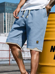 Edson - Einfarbige Shorts mit Taschen für Herren