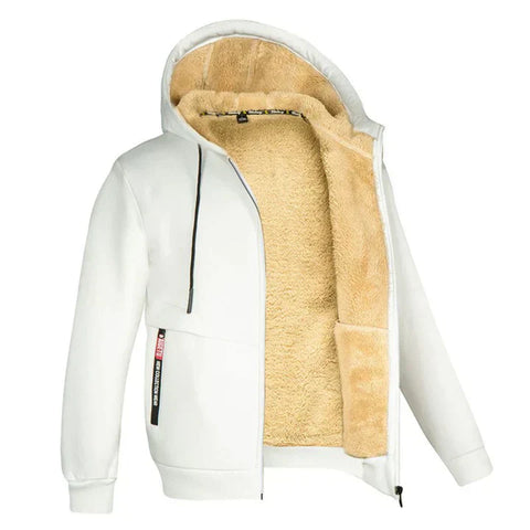 TOMMY - Fleece-Kapuzenpullover mit Reißverschluss