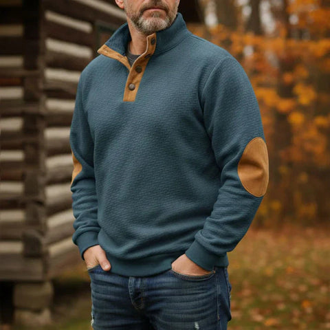 Josef - Klassischer warmer Pullover mit Stehkragen für Herren