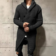 Darrell - Stilvoller gestrickter langer Mantel