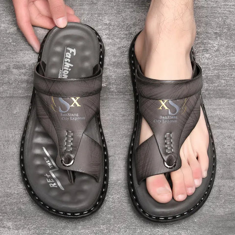 Dominic - Herren Casual Stilvolle Flache Sandalen