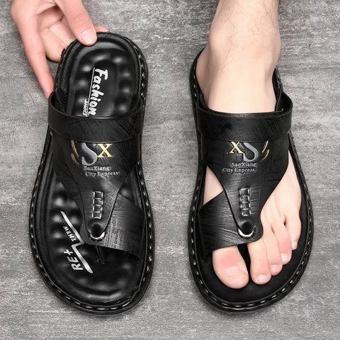 Dominic - Herren Casual Stilvolle Flache Sandalen