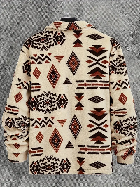 Edmund - Herrenjacke mit Aztekenmuster