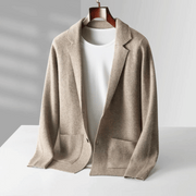 Martin - Kaschmir-Strickjacke mit Knöpfen