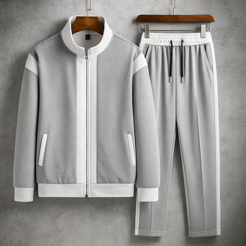 Alonso - Elegantes, stilvolles Trainingsanzug-Set mit Reißverschlussjacke und -hose für Herren