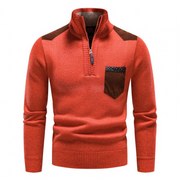 Antony - Lässiger, warmer Rollkragenpullover mit Reißverschluss für Herren