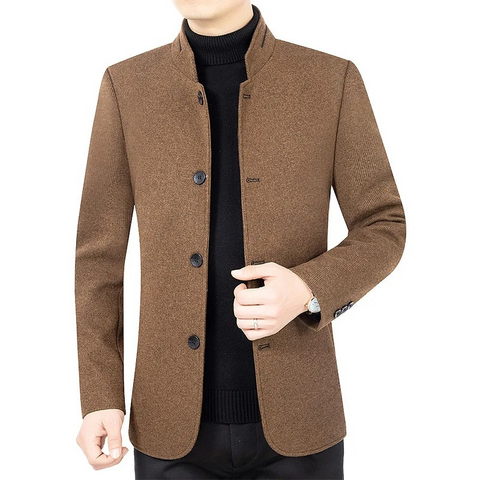 Severino - Eleganter, schmal geschnittener Blazer mit Stehkragen für Herren