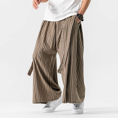 Francis - Gestreifte Hose mit weitem Bein