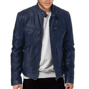 Sabastian - Stilvolle, schmal geschnittene Lederjacke für Herren