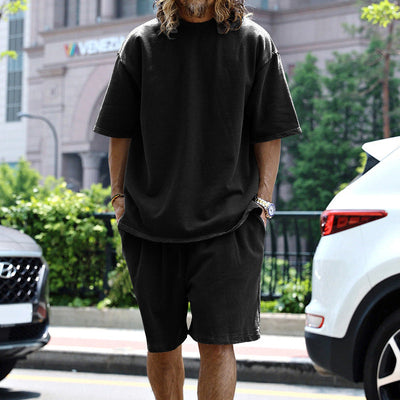 Johan - Lässiges Oversize-T-Shirt und Shorts-Set