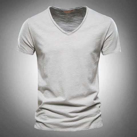 Aurelio - Klassisches und Stilvolles V-Ausschnitt-T-Shirt für Herren