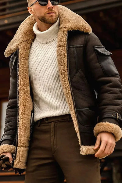Harold - Herren Schafslederjacke