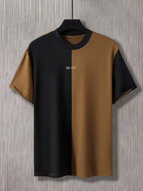 Richard - Stylisches Color Block Herren T-Shirt mit kurzen Ärmeln und Rundhalsausschnitt