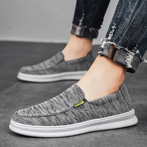 Nicholas - Solide Herren Casual Canvas Slipper