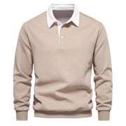 Stefano - Elegantes Langarm-Poloshirt für Herren