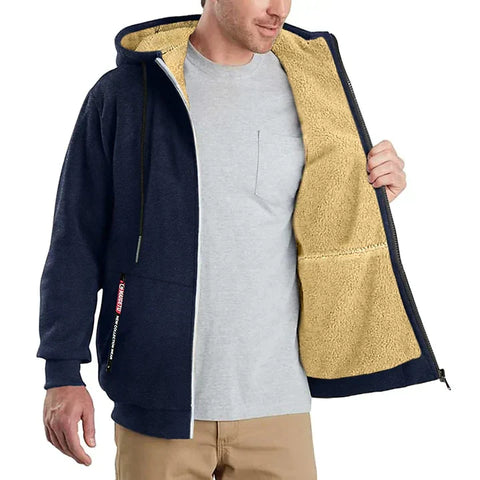 TOMMY - Fleece-Kapuzenpullover mit Reißverschluss