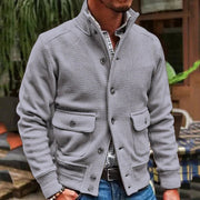 Tim - Winterjacke mit Stehkragen und Strickmuster