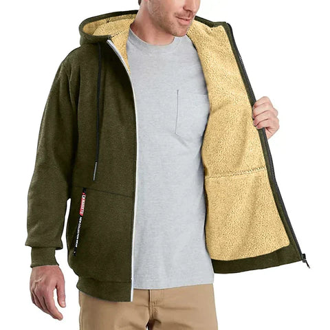 TOMMY - Fleece-Kapuzenpullover mit Reißverschluss