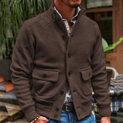 Tim - Winterjacke mit Stehkragen und Strickmuster