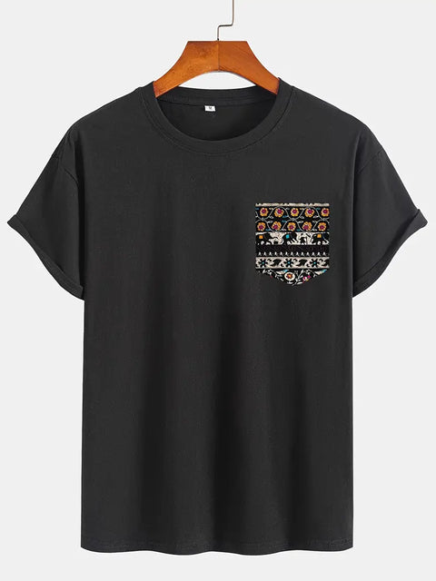 Alver - Herren Casual Rundhals-Shirt
