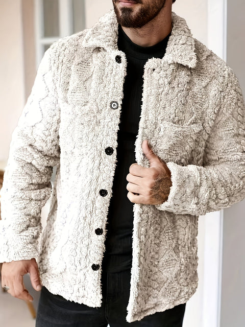 Calix - Lässige Fleecejacke mit weichen Knöpfen