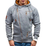 Kian - Stilvolle Jacke mit schrägem Reißverschluss und Kapuze