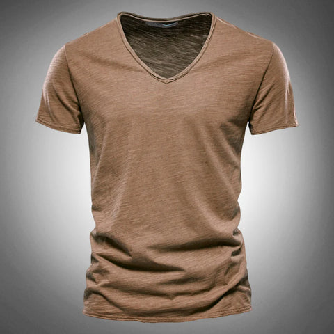 Aurelio - Klassisches und Stilvolles V-Ausschnitt-T-Shirt für Herren
