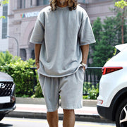 Johan - Lässiges Oversize-T-Shirt und Shorts-Set