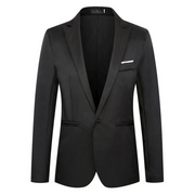 Toby - Klassischer, eleganter, schmal geschnittener Ein-Knopf-Blazer für Herren