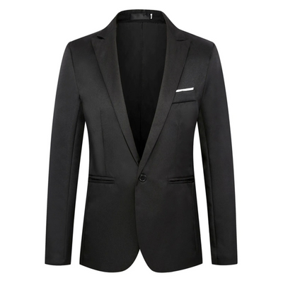 Toby - Klassischer, eleganter, schmal geschnittener Ein-Knopf-Blazer für Herren
