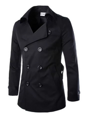Noel - Eleganter Zweireiher-Mantel für Herren