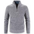 Trevor - Lässiger Strickpullover mit Viertelreißverschluss und Rollkragen für Herren
