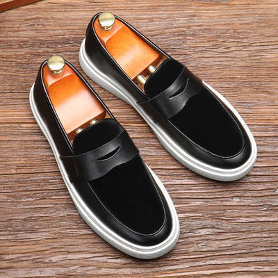 Leonard - Herren Mode Casual Slip-on Lederschuhe