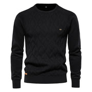 Justin | Gemusterter Strickpullover