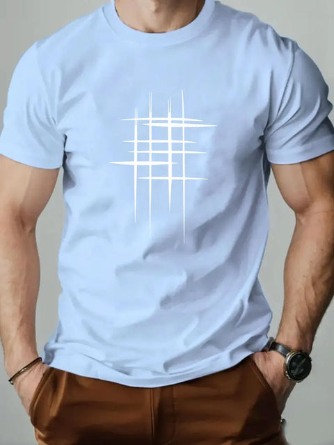 Larry - Herren Casual Rundhals-Shirt