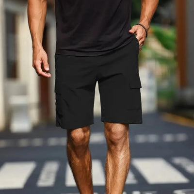 Vito - Einfarbige Cargo-Shorts für Männer