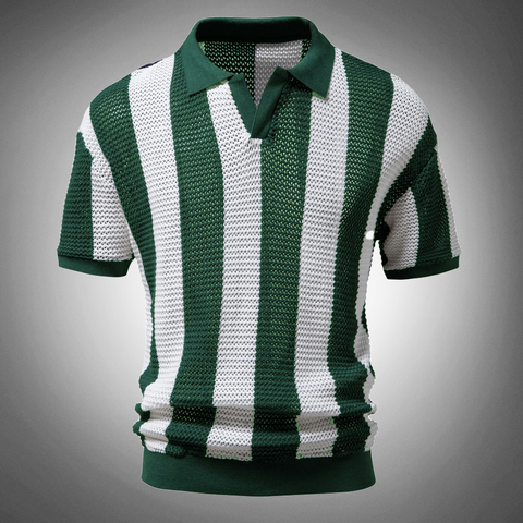 Joel - Atmungsaktives Poloshirt mit Streifen