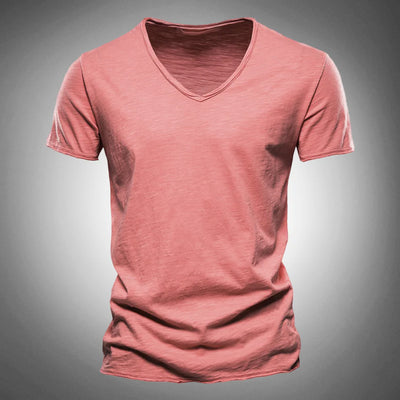 Aurelio - Klassisches und Stilvolles V-Ausschnitt-T-Shirt für Herren