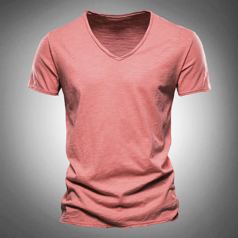 Aurelio - Klassisches und Stilvolles V-Ausschnitt-T-Shirt für Herren
