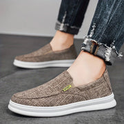 Nicholas - Solide Herren Casual Canvas Slipper