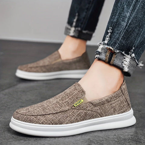 Nicholas - Solide Herren Casual Canvas Slipper