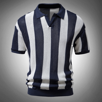 Joel - Atmungsaktives Poloshirt mit Streifen