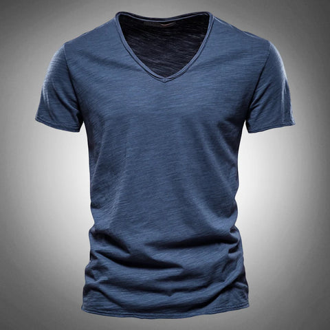 Aurelio - Klassisches und Stilvolles V-Ausschnitt-T-Shirt für Herren